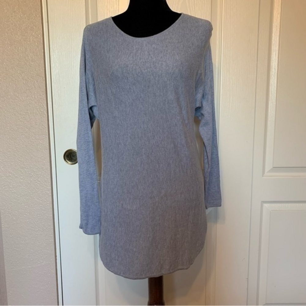 Michael Kors Light Blue/Grey Dolman Sleeve Sweater‎ Blouse Size Medium